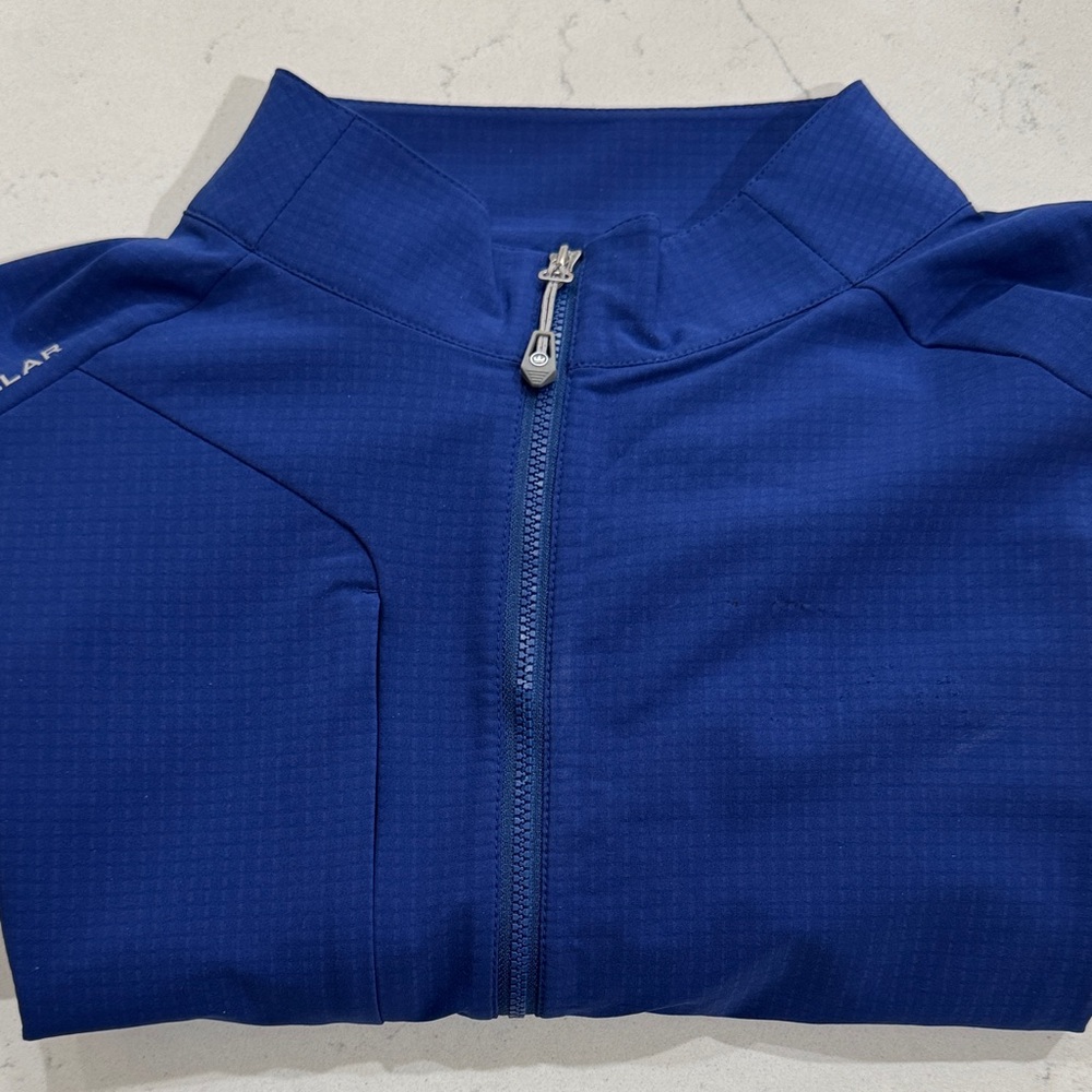 Peter Millar Winter Wind Gust Jacket Blue Full Zip Windproof Performance Layer